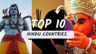 Top 10 Countries With Highest Number Of Hindus #top10 #