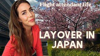 JAPAN LAYOVER + TRYING KOREA SKINCARE FOR THE FIRST TIME - my life as a Canadian flight attendant ️