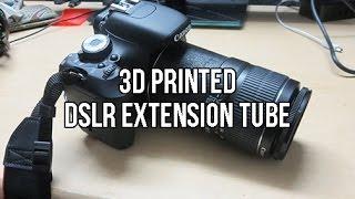 3d Printer Lens Extension Tube For Canon Rebel T3i | Quality Test With Macros