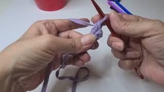 סריגת רצועה קלה ומתוקה crochet easy i cord