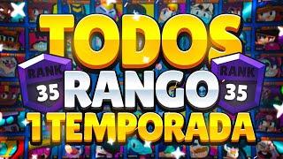 TODOS los BRAWLERS RANGO 35 en LA MISMA TEMPORADA