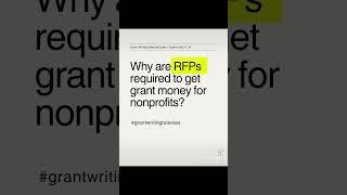 Grant Writing Tip: What are Requests for Proposals?