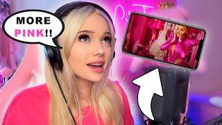 Reacting to my music video Future Barbie Girl ft. Aaron Doh