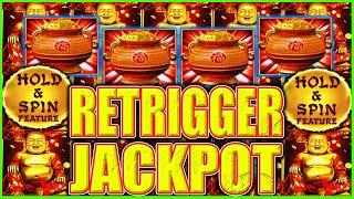 The UNSTOPPABLE BONUS RETRIGGER JACKPOT! Happy & Prosperous Dragon Link Slot