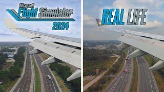 Microsoft Flight Simulator 2024 (FS2024) vs Real Life | Landing in Orlando