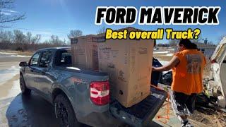 The FORD MAVERICK is so PRACTICAL! (Dryer loaded)