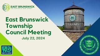 EB Township Council Meeting - July 22, 2024