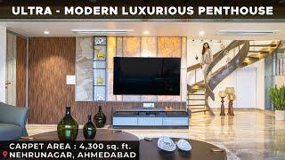 Designing the Luxurious Interiors | Ultra-Modern Luxurious Penthouse in Ahmedabad #penthousetour