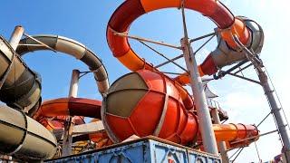 Amazing Party Water Slide in Qatar! Meryal Water Park - Rusty Splash