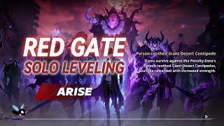 Solo Leveling: Arise - RED Gate Poison-toothed Giant Desert Centipede Lv.44 | Sung Jinwoo & Team