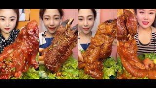 ASMR Chinese Mukbang Cow Hoof牛蹄吃播［Eating Sounds］