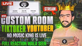 NO MUSIC KING IS LIVE | CUSTOM ROOMS UC GIVE AWAY | PUBGM