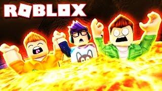 Roblox Adventures - THE PALS ARE DROWNING IN RISING LAVA!? (Volcano Escape 2)