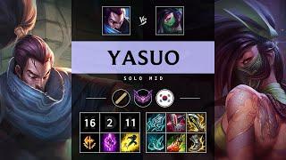 Yasuo Mid vs Akali: Legendary - KR Master Patch 14.20