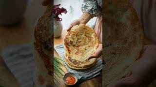 Extra Flaky Scallion Pancakes #streetfood #asianfood