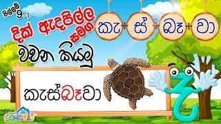 Pillam - Dik Adapilla - දික් ඇදපිල්ල සමග වචන කියමු - පිල්ලම් පාඩම 9-1