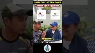 LAUNDRY Attendant ang Next Job mo sa CRUISE SHIP