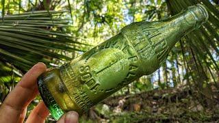 Antique Bottle Hunting in an Old Creek Dump | Royal Palm Soda & Late 1800's Wine Bottle Found!