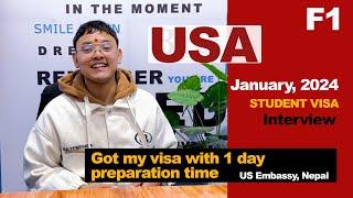 USA Visa Interview Experience ( US Student Visa F1 ) in Nepal. US Study Visa Application from Nepal