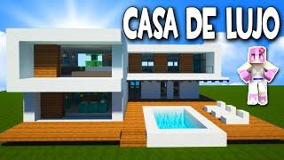 Casa moderna de lujo en Minecraft #60| Tutorial de construcción y decoración súper fácil