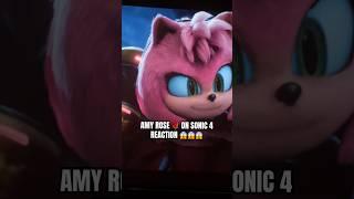 AMY ROSE  ON SONIC 4 REACTION  #amyrose #sonic #sonic3 #sonic4 #shorts