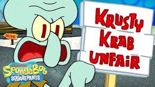 Squidward Hating His Job for 60 Minutes Straight  | SpongeBob