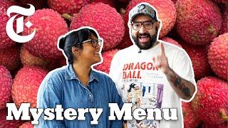 Lychee Challenge: 2 Chefs Make Dinner and Dessert With Lychee | Mystery Menu | NYT Cooking