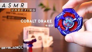 ASMR UNBOXING: COBALT DRAKE 4-60F Beyblade X | Super Rare Prize Bey BX-00