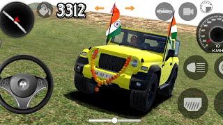 DOLLAR(SONG) INDIAN CARS MODIFIED DRIVING 3D YELLOW THAR 3312 INDIAN CARS SIMULATOR 3D