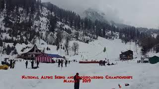 National Alpine Skiing and Snowboarding Championships Manali 2019 - Skiing at Solang Valley