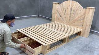 How To Build A Beautiful Single Bed Out Of Pallets For Your Child - Creative Woodworking Idea Design