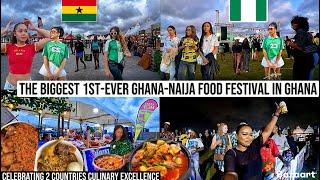 The BIGGEST GHANA vs Nigeria Food Festival | How Ghana Beat Nigeria In Indomie & Jollof Competition