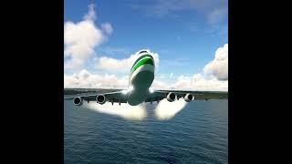 the plane got stuck in the water #takeoffandlanding #shorts