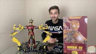 Unboxing Hot Toys Diecast Iron Man Mark IV Suit Up Gantry Set