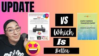 "Which is Better? Siser DTV vs HTVRONT Dark Fabric transfer paper - You Won't Believe the Answer!"