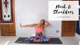 NECK & SHOULDER STRETCH | 10-Minute Yoga | CAT MEFFAN