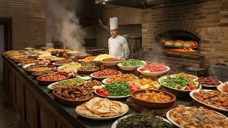 Turkish Restaurant Secrets! 20 Traditional Meals Daily! Turkish Cuisine