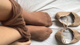 Nylon Feet ASMR 🩰 Ballarina Pantyhose Nylons
