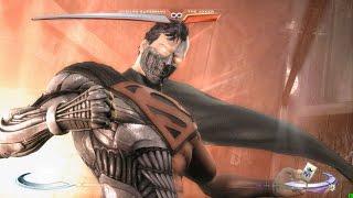 Injustice: Gods Among Us - Superman Super Move on all Characters 4K 60FPS gameplay All Costumes