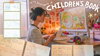 Let's illustrate a children's book, inspiration, stoaryboard, sketchbooking  art vlog