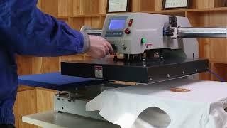 High Quality  Semi Automatic Double Station Pneumatic Heat Press Machine 16x20 40x50cm TQ-4050