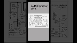 LA4440 #IC amplifier Diagram #gaja matic