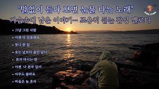 "말없이 듣다보면 눈물나는 노래"  가슴속에 남은 이야기 ...조용히 듣는 감성 멜로디