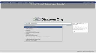 How to use Discover.Org to learn about a B2B prospect