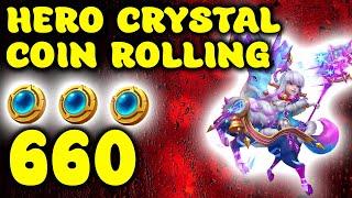 600 HERO CRYSTAL COIN ROLLING CASTLE CLASH 