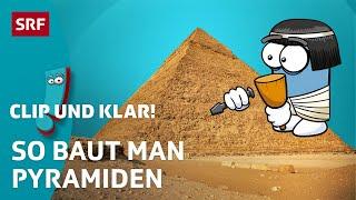 Wie wurden die Pyramiden von Gizeh gebaut? | SRF Kids – Clip und klar! | Für Kinder erklärt