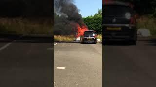 ZAFIRA VXR car Fire