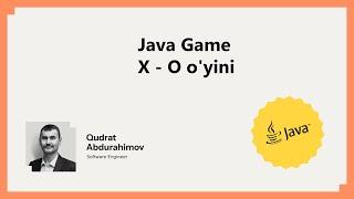 13. [Game-Dev] Java Game X-O o'yini