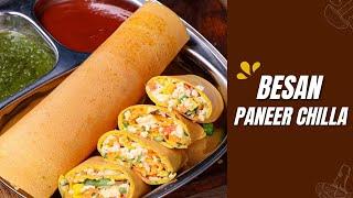 Besan Paneer Chilla Recipe in Hindi | बेसन पनीर चिल्ला रेसिपी हिंदी में |