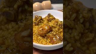 Arroz Meloso con Costillas de Cerdo adobadas  ¡Una maravilla! #receta #youtubeshorts